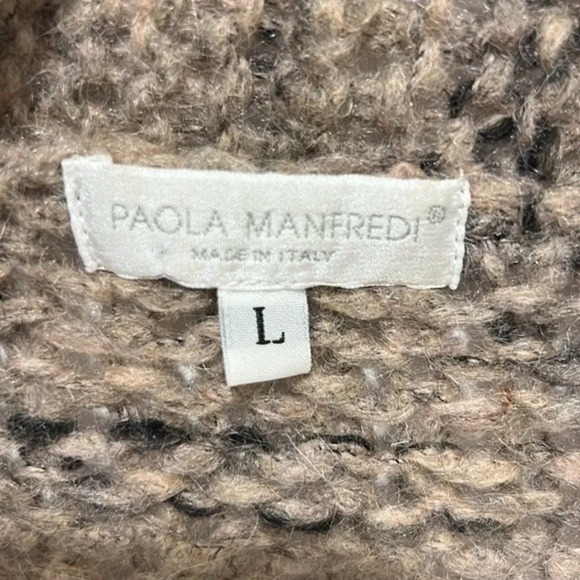 Paola Manfred made in Italy wool blend open front cardigan size Large - Picture 6 of 7